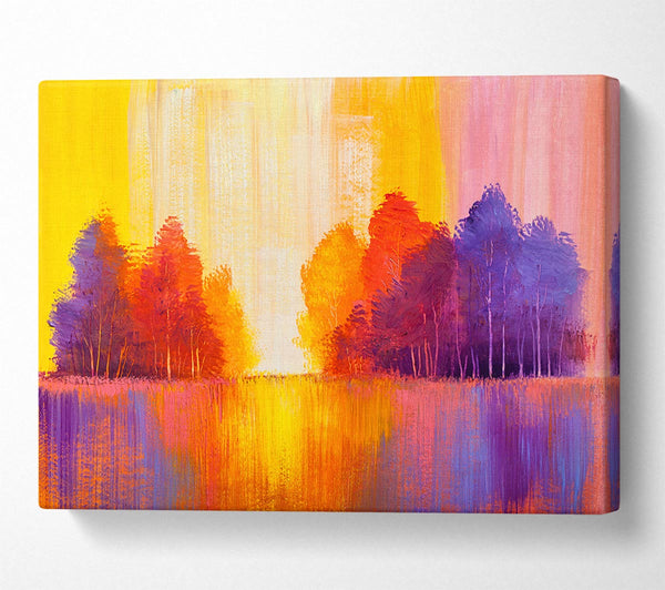  A Canvas Print of Streams Of Colour Forest Canvas Art