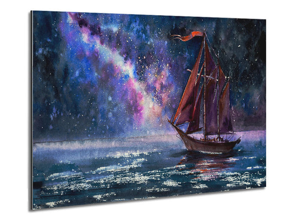 The Boat To The Universe Metal Print
