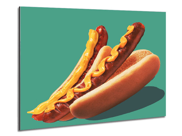 Hot Diggidy Dog Metal Print