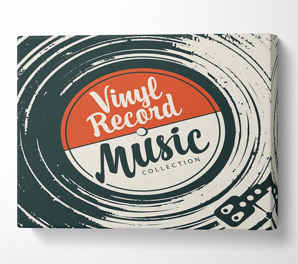  A Canvas Print of Vinyl Record Music Canvas Print