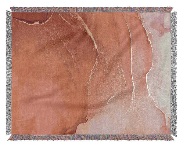 Rose And Red Glitter Woven Blanket