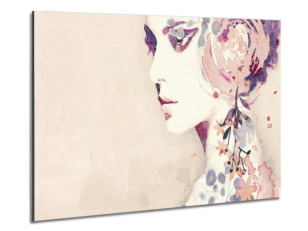 Flower Headpiece Metal Print