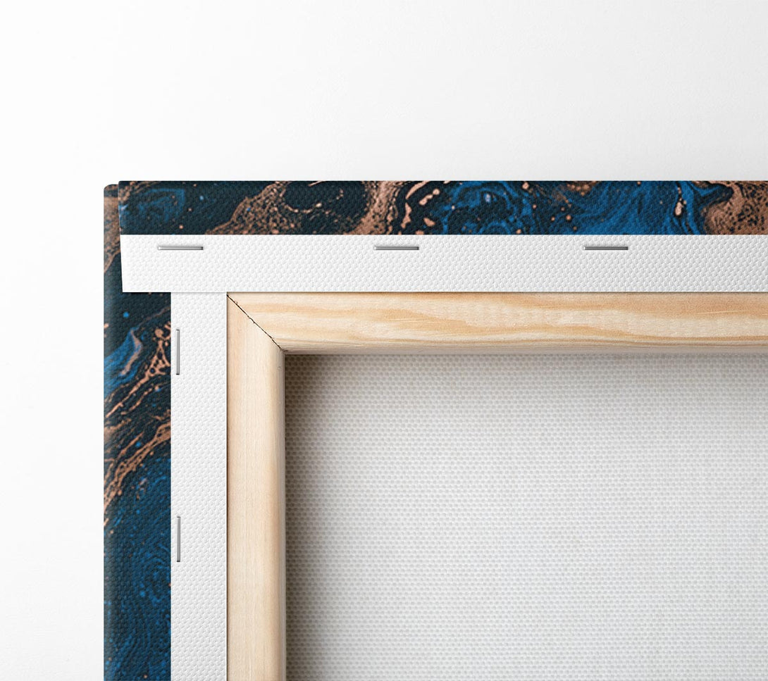  A Canvas Print of Ocean Oils And Bronze Canvas Wall Art