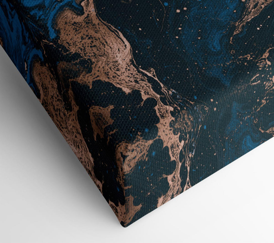  A Canvas Print of Ocean Oils And Bronze Canvas Wall Art