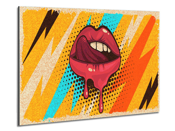 Lips Of Lightning Metal Print