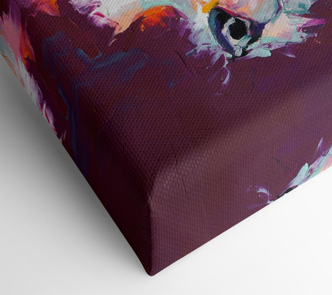  A Canvas Print of Vibrant Yorkshire Terrier Canvas Print