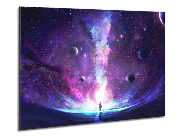 The Space Corridor Metal Print