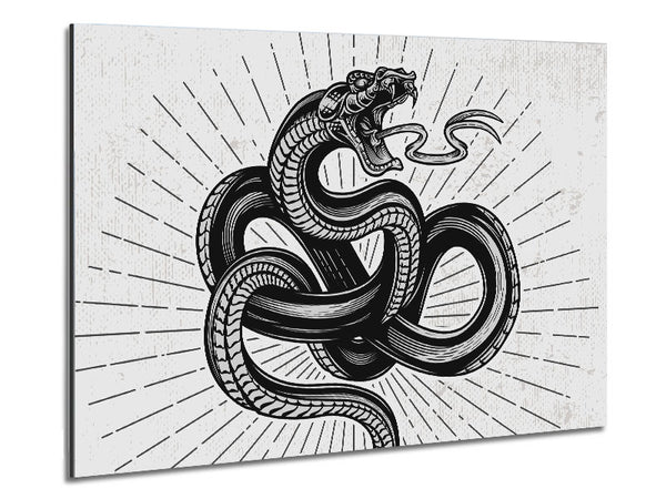 Tattoo Snake Metal Print
