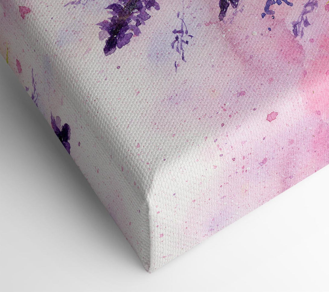  A Canvas Print of Lavender Colour Splash Canvas Print