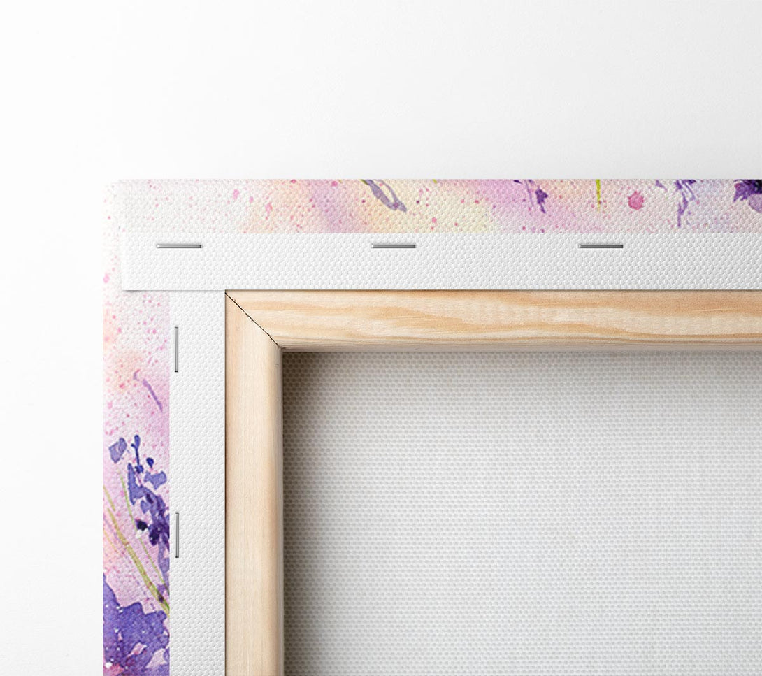  A Canvas Print of Lavender Colour Splash Canvas Print