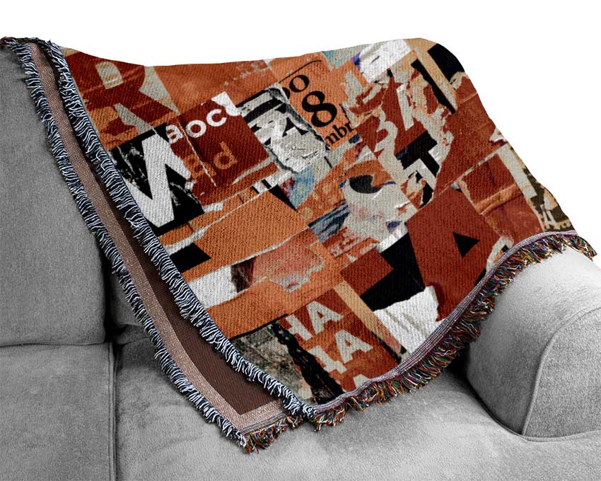 Torn Up Paper Woven Blanket