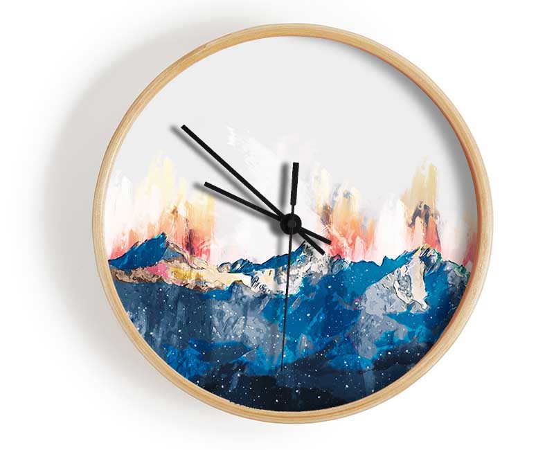 The Mountain Range Clock - Wallart-Direct UK