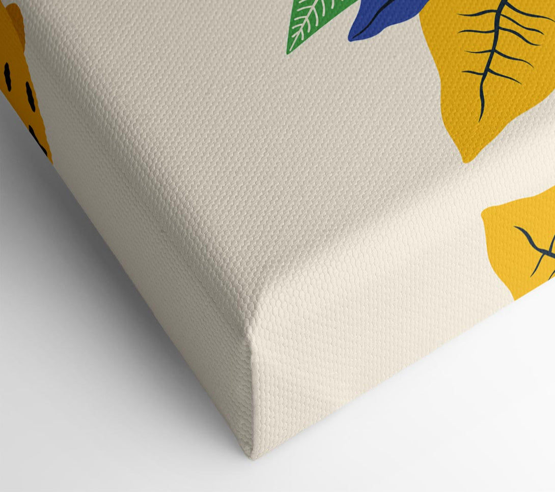  A Canvas Print of Mid Century Leopard Canvas Print