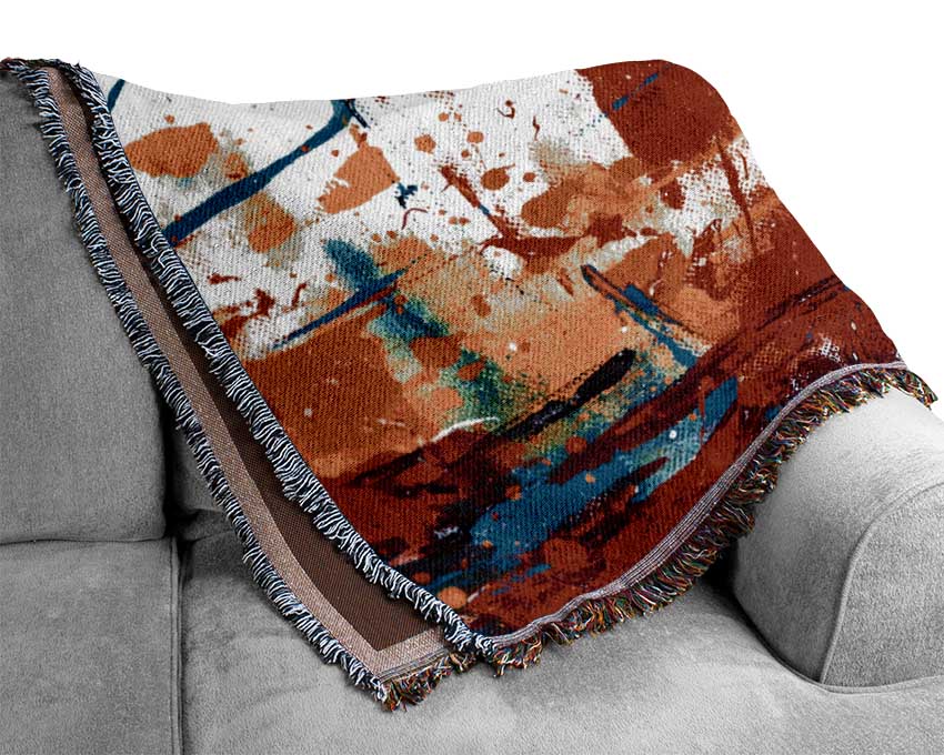 Striking Distortion Of Space Woven Blanket