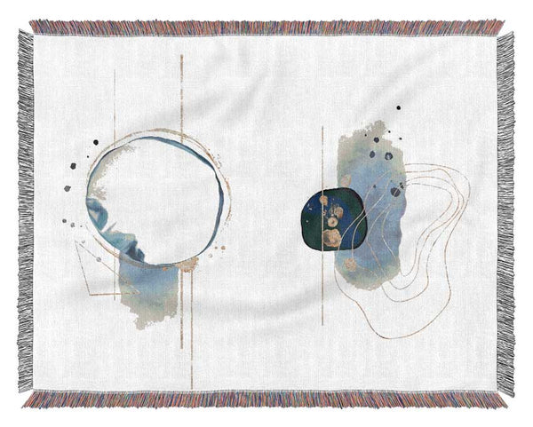 Modern Watercolour Shape Woven Blanket