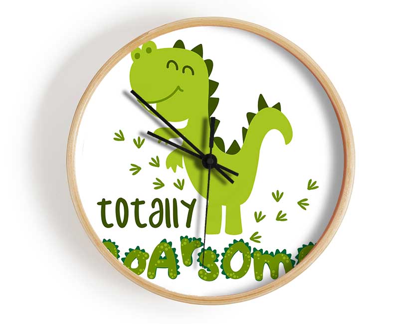 Totally Roarsome Clock - Wallart-Direct UK