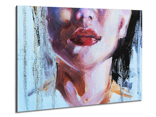 The Lips Of A Woman Metal Print