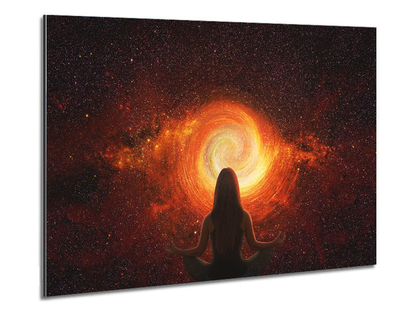 Meditation In Space Metal Print
