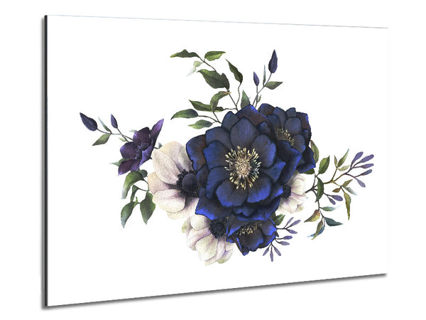 Blue Flower Beauty Metal Print