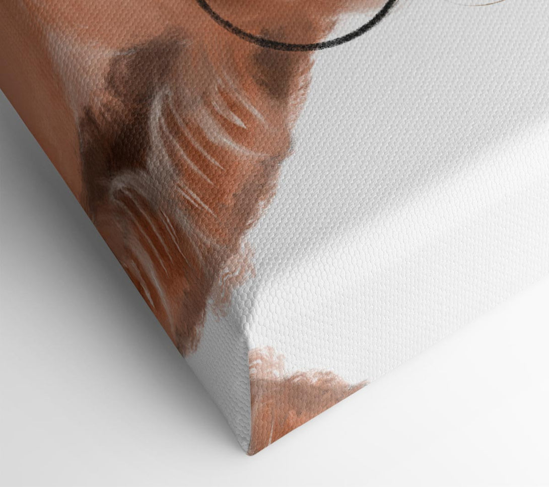  A Canvas Print of Little Puppy Glasses Canvas Print