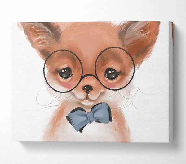  A Canvas Print of Little Puppy Glasses Canvas Print