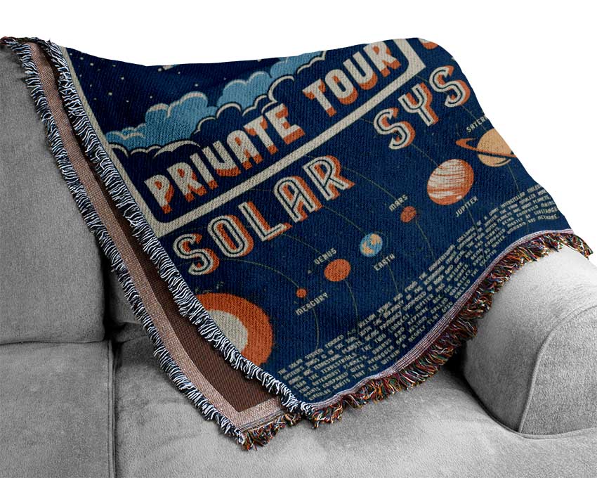 Explore The Planets Woven Blanket