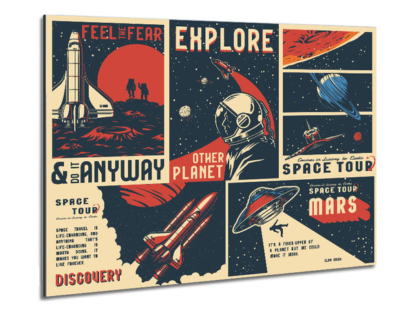 Space Exploration Metal Print