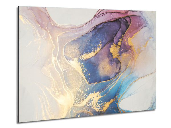 Stunning Glitter Marble Metal Print