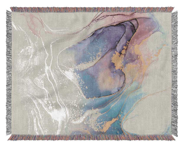 Stunning Glitter Marble Woven Blanket