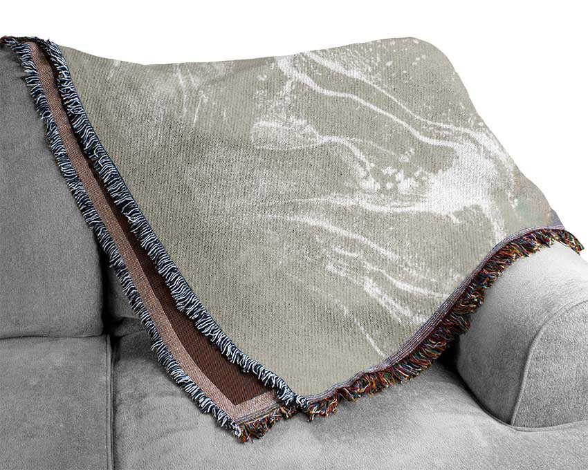 Stunning Glitter Marble Woven Blanket
