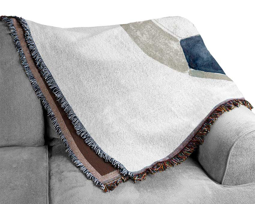 Football Drawing Woven Blanket