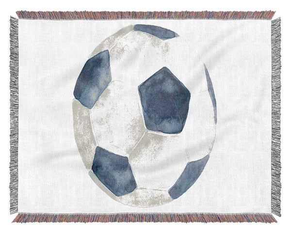 Football Drawing Woven Blanket