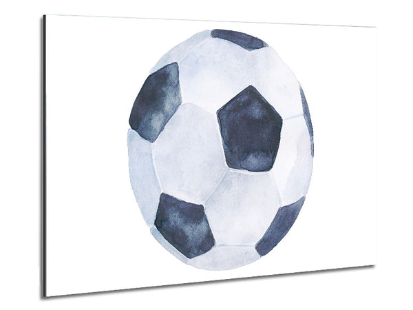 Football Drawing Metal Print