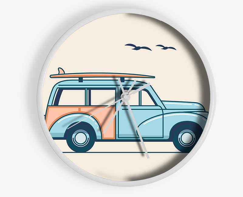 Morris Minor Traveller Clock - Wallart-Direct UK