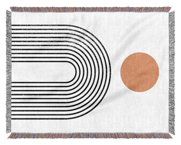 Semi Circle Pattern Woven Blanket