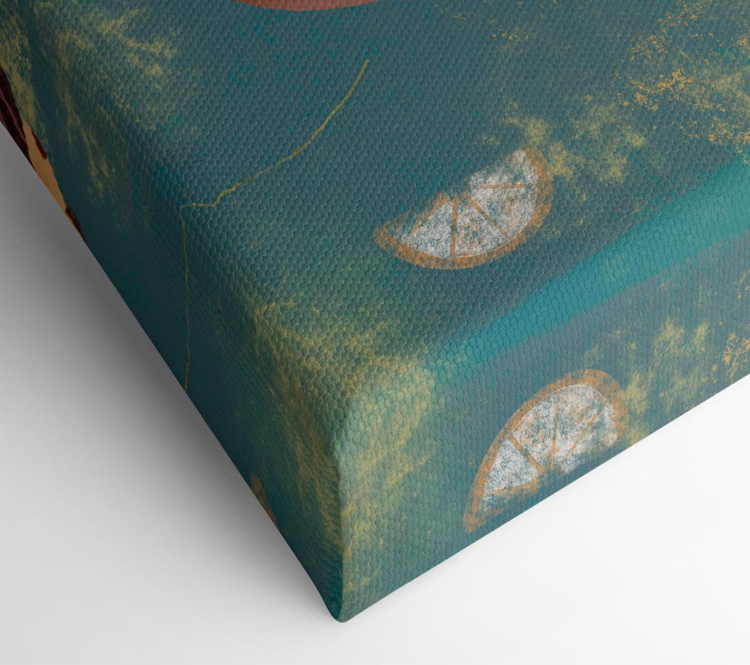  A Canvas Print of The Woman In Flowers Canvas Art
