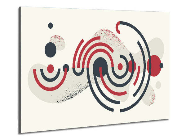 Circular Lines Of Space Metal Print