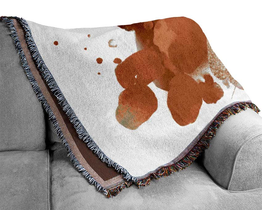 Natural Brush Strokes Woven Blanket