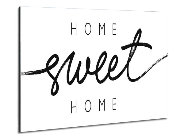 Home Sweet Home Quirky Metal Print