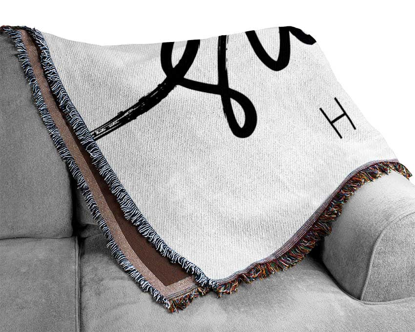 Home Sweet Home Quirky Woven Blanket