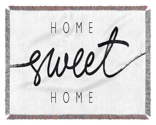 Home Sweet Home Quirky Woven Blanket