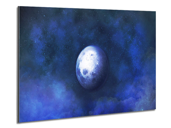 The Blue Moon Beauty Metal Print