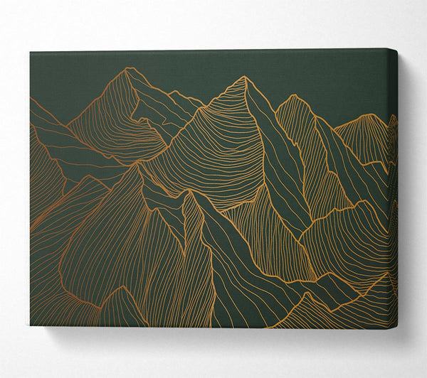  A Canvas Print of Mountains Of Gold Canvas Wall Art