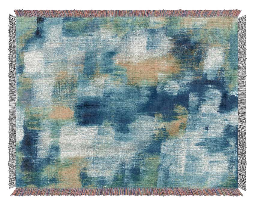 Smudges Of Colour Woven Blanket