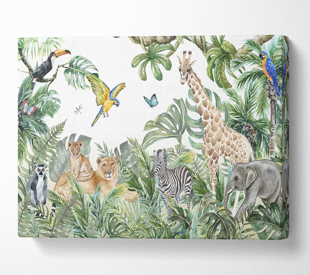  A Canvas Print of Safari Jungle Adventure Canvas Print