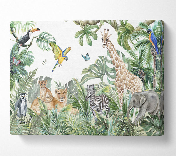  A Canvas Print of Safari Jungle Adventure Canvas Print
