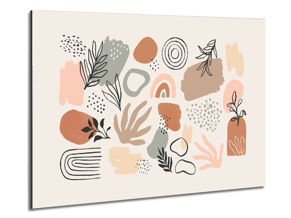 Natural Shapes Of Simplicity Metal Print