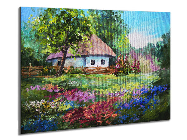 The Cottage Woodland Metal Print