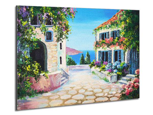Italy By The Sea Metal Print