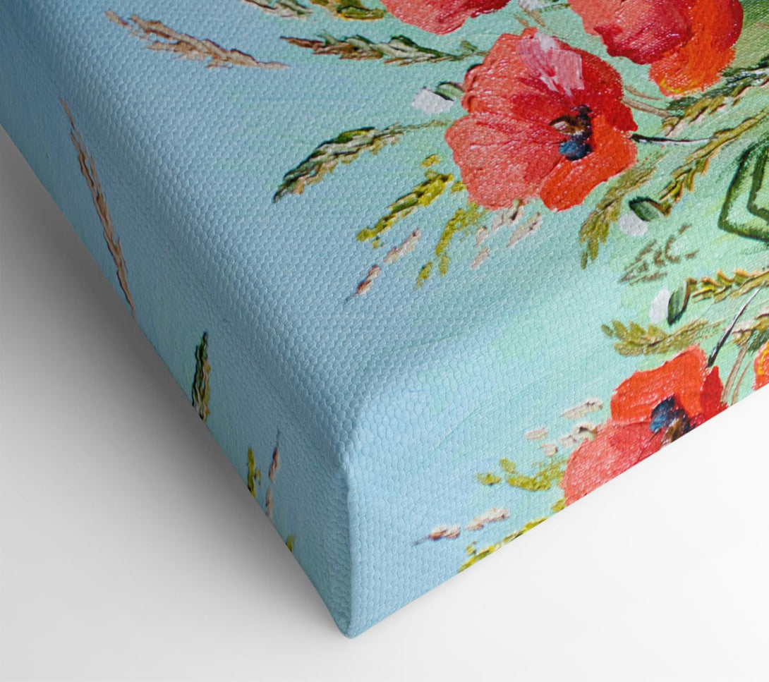  A Canvas Print of Poppies Under The Blue Sky Dream Canvas Art